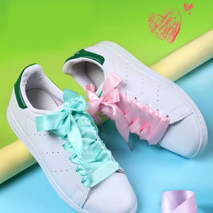 Silk Ribbon Colorful Satin Shoelaces - Ur Easy Way Shop