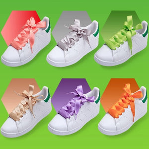 Silk Ribbon Colorful Satin Shoelaces - Ur Easy Way Shop