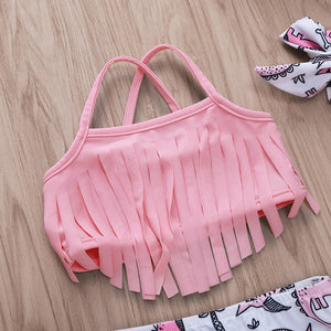 Girl Dinosaur Print Swimsuit & Hair Strap Set - Ur Easy Way Shop