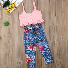Load image into Gallery viewer, Baby/Girls Top &amp; Floral Pants Set - Ur Easy Way Shop