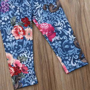 Baby/Girls Top & Floral Pants Set - Ur Easy Way Shop