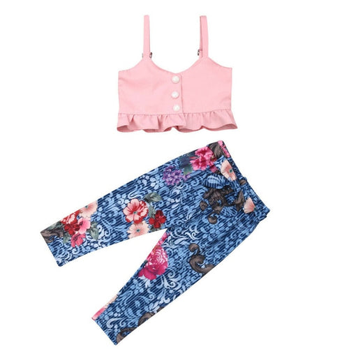 Baby/Girls Top & Floral Pants Set - Ur Easy Way Shop