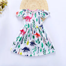 Load image into Gallery viewer, Baby/Girls Floral Dinosaur Print Dress - Ur Easy Way Shop