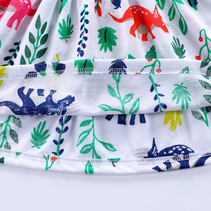 Baby/Girls Floral Dinosaur Print Dress - Ur Easy Way Shop