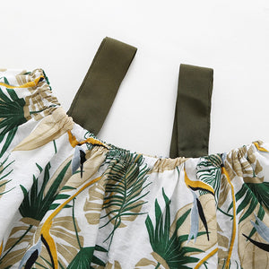 Baby/ Girls Leaf Print Top + Shorts Set - Ur Easy Way Shop