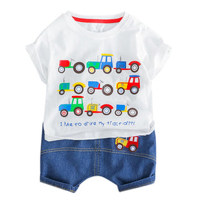 Baby Boy Infant Toddler Car Print Set - Ur Easy Way Shop