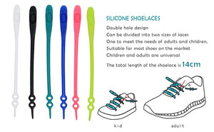 No Tie Shoelaces Silicone Elastic Shoe Lace 14pcs - Ur Easy Way Shop