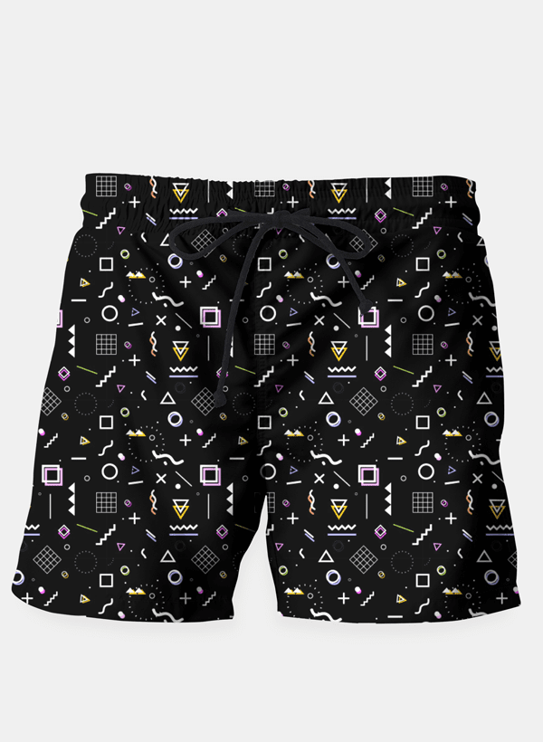 Nu Black Wave Men's Shorts Swim Trunks - Ur Easy Way Shop