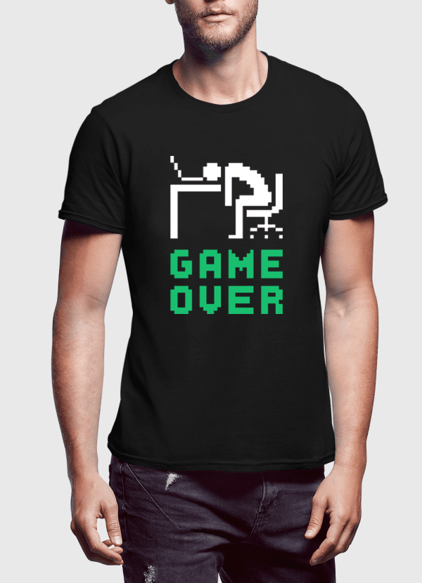 Game Over Half Sleeves Graphic T Shirt - Ur Easy Way Shop